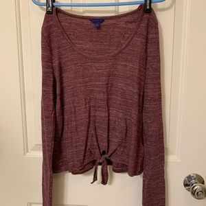 textured long sleeve